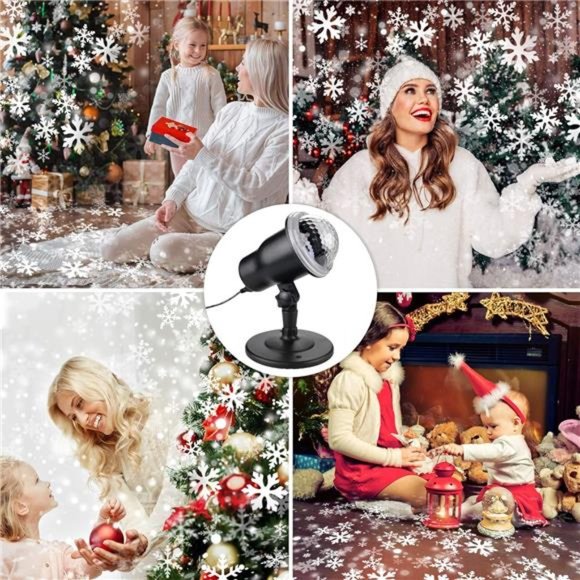 Christmas Projector Lights Outdoor, Holiday Snow Projector with Wireless Remote - Picture 6 of 6
